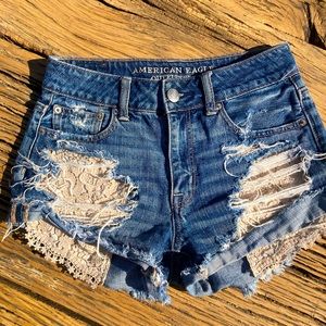 Hi-Rise Festival American Eagle Shorts